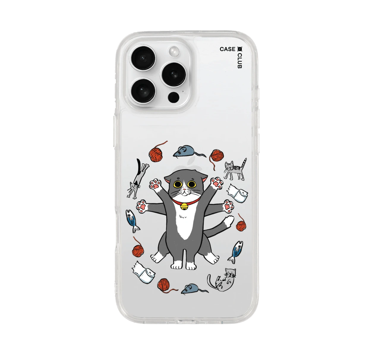 iphone 16 pro max clear case life of cat